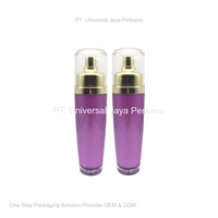 botol airless ungu elegan botol kosmetik