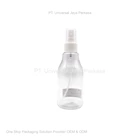 clear spray bottle with a sample of a cosmetic bottle 1
