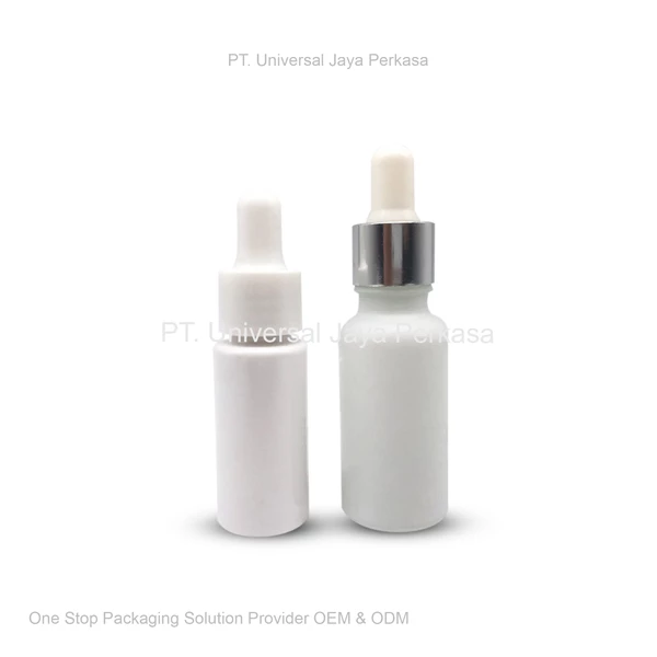 elegant white serum bottle cosmetic bottle