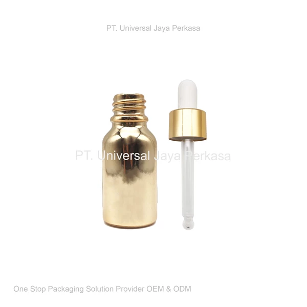 elegant gold serum bottle cosmetic bottle