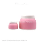 beautiful pink custom jar pot cosmetic bottle 1
