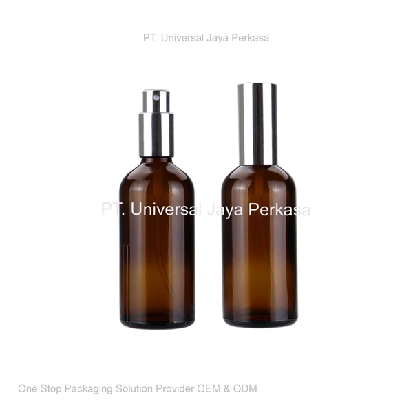perfume bottle spray pump brown cosmetic bottle