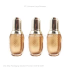 luxury serum bottle elegant gold color cosmetic bottle 1