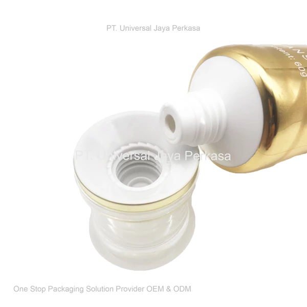 luxury gold tube bottle cosmetic bottle