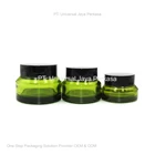 elegant green glass jar bottle cosmetic bottle 1