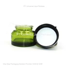 elegant green glass jar bottle cosmetic bottle 2