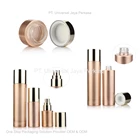 beautiful and attractive rose gold skincare set cosmetic bottle 2