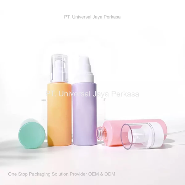 pump bottle beautiful design and color cosmetic bottle
