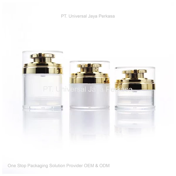 beautiful & elegant airless pump packaging cosmetic bottles