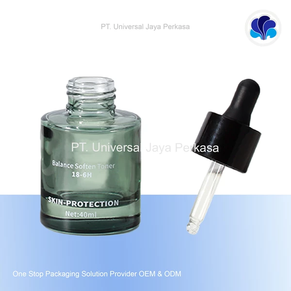 Beautiful and elegant serum bottle with high quality cosmetic bottle