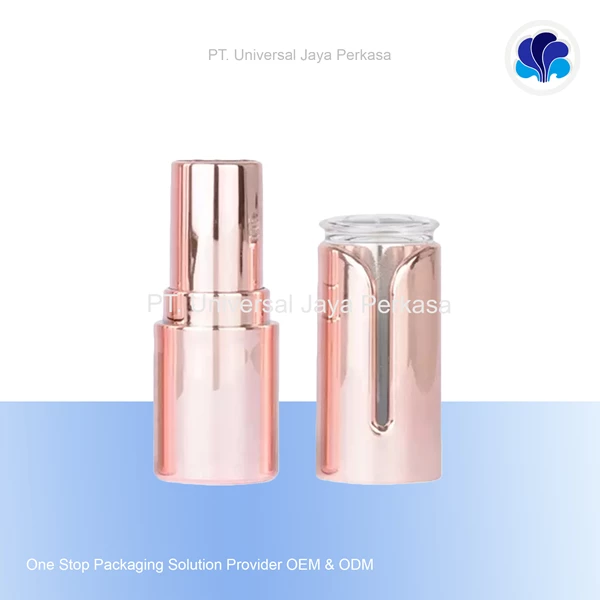 beautiful and elegant pink lipstick packaging cosmetic bottle