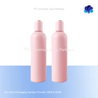 botol toner pink dengan desain cantik & elegant botol kosmetik 2