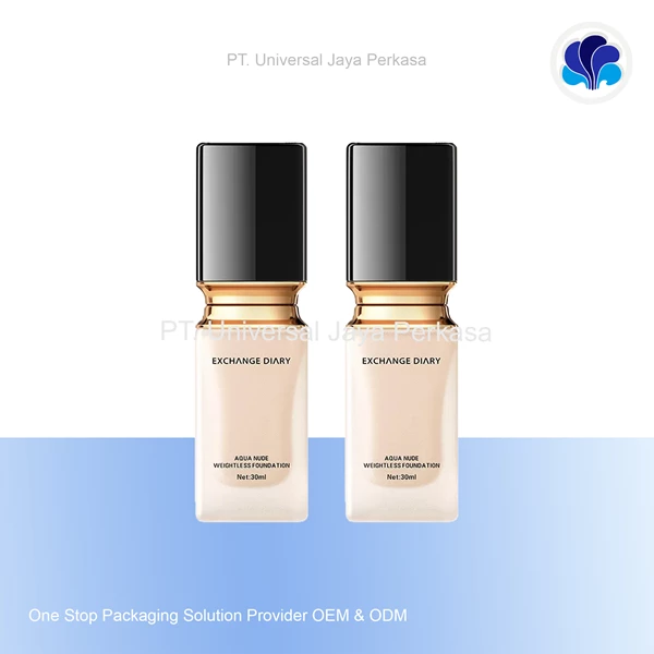 pump serum packaging beautiful and elegant cosmetic bottle