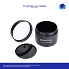 Custom Cosmetic Packaging Skincare Luxury Cosmetic Jars 200g Frosted Black Empty Pet Plastic Cream Container 2