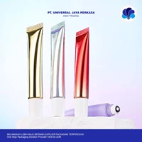 Plastic Tube Packaging 10ml 15ml 20ml firming eye cream roller ball tube with plastic metal massage roller on By Universal botol kosmetik