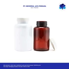 Custom 100 150 200 250 300 400 ml Medication bottle with cap amber white plastic pill bottle capsule bottle By Universal botol kosmetik 1