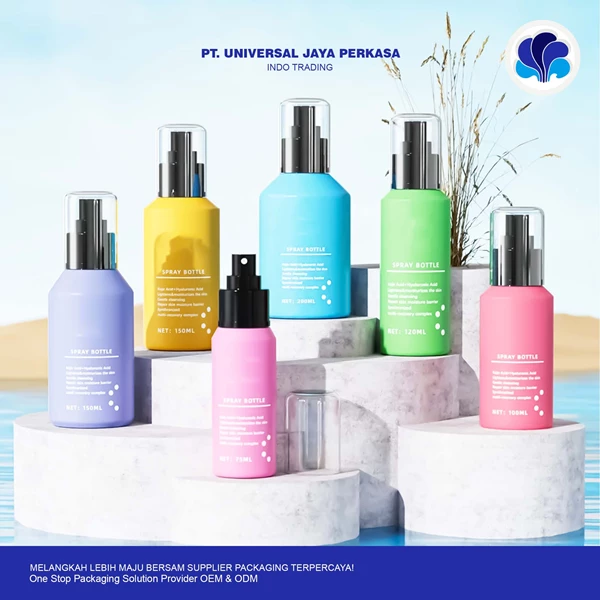 plastic spray bottle for luxury toner lotion cosmetic packaging By Universal cosmetic bottles