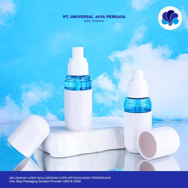 Skincare Packaging Container Botol Pump Mewah  Mist Botol Spray Plastik 50ml Face Cream Lotion Toner Botol By Universal botol kosmetik