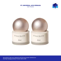 Kualitas Tinggi Botol Kaca Buram Persegi Dengan Pompa Kosmetik Kosong Botol Kosmetik Foundation Cair