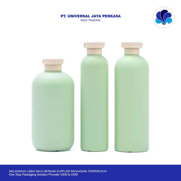 fliptop green bottle by Universal Jaya Perkasa cosmetic bottle
