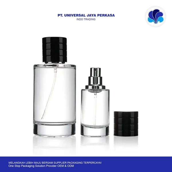 luxury clear perfume by Universal jaya perkasa cosmetic bottle