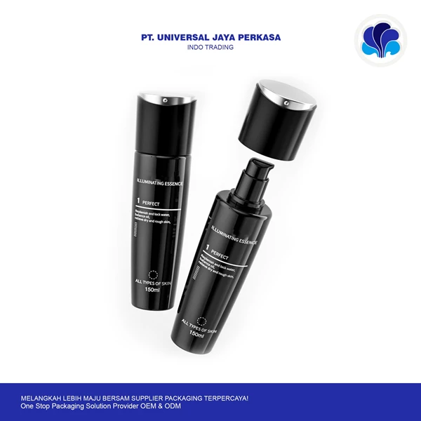 Elegant pump cosmetic bottle by universal packaging