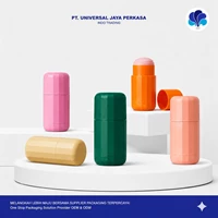Botol Deodorant Roll On Kapsul Faset Geometris kemasan kosmetik