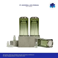 Natural Green Gradient Square Glass Perfume Bottle