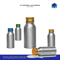 Matte Silver Capsule Medicine Bottle with Colored Caps