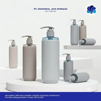 Botol Pump Dispenser Matte Minimalis Aksen Transparan