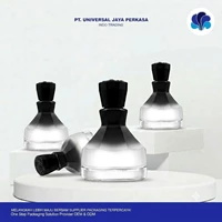 Matte Black Glass Perfume Bottle
