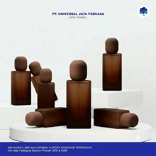 Botol Parfum Kotak Frosted Brown