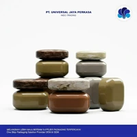Jar Kosmetik Pebble Stone Tutup Marmer