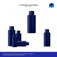 Botol Silinder Toner Navy Matte Tutup Flip