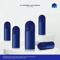 Botol Kapsul Silinder Navy Tutup Dome Kemasan Deodoran & Skincare