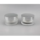 Acrylic Round Chrome Silver Jar  3
