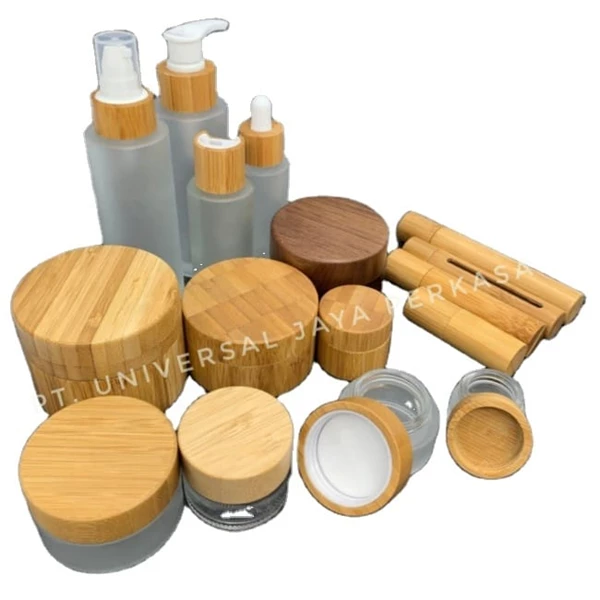 Skincare Packaging Set Bamboo