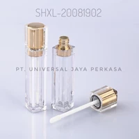 Unique custom bronze plastic square lip gloss tube