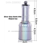 Nail polish glass bottle  of silver 1