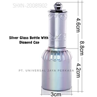 Nail polish glass bottle  of silver
