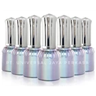 Nail polish glass bottle  of crown silver 2