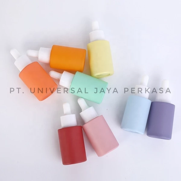 botol skin care serum warna pastel 