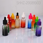gradient color glass serum dropper coloured bottle 1