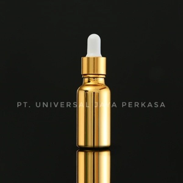 Gold Cosmetic Serum Glass Dropper Bottle  