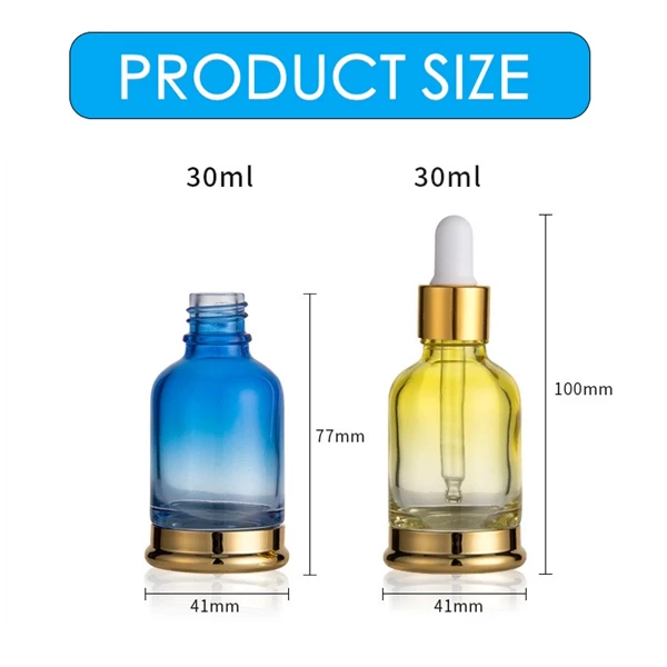 Luxury Glass Dropper Essential Oil cosmetic dropper