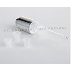 Silver push button pump dropper 30ml coating cosmetic dropper glass bottle for essential oil  4