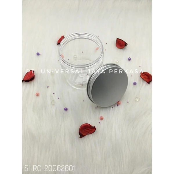  Pet plastic jar with aluminum lid