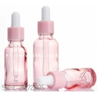 Glass bottle essence bottle pink  1