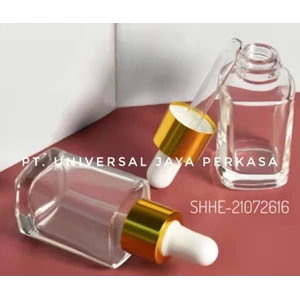 Essential Oil Glass Dropper Bottle 15ml Cream Square Dropper Bottle 