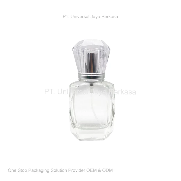 botol parfum diamond clear elegan botol kosmetik